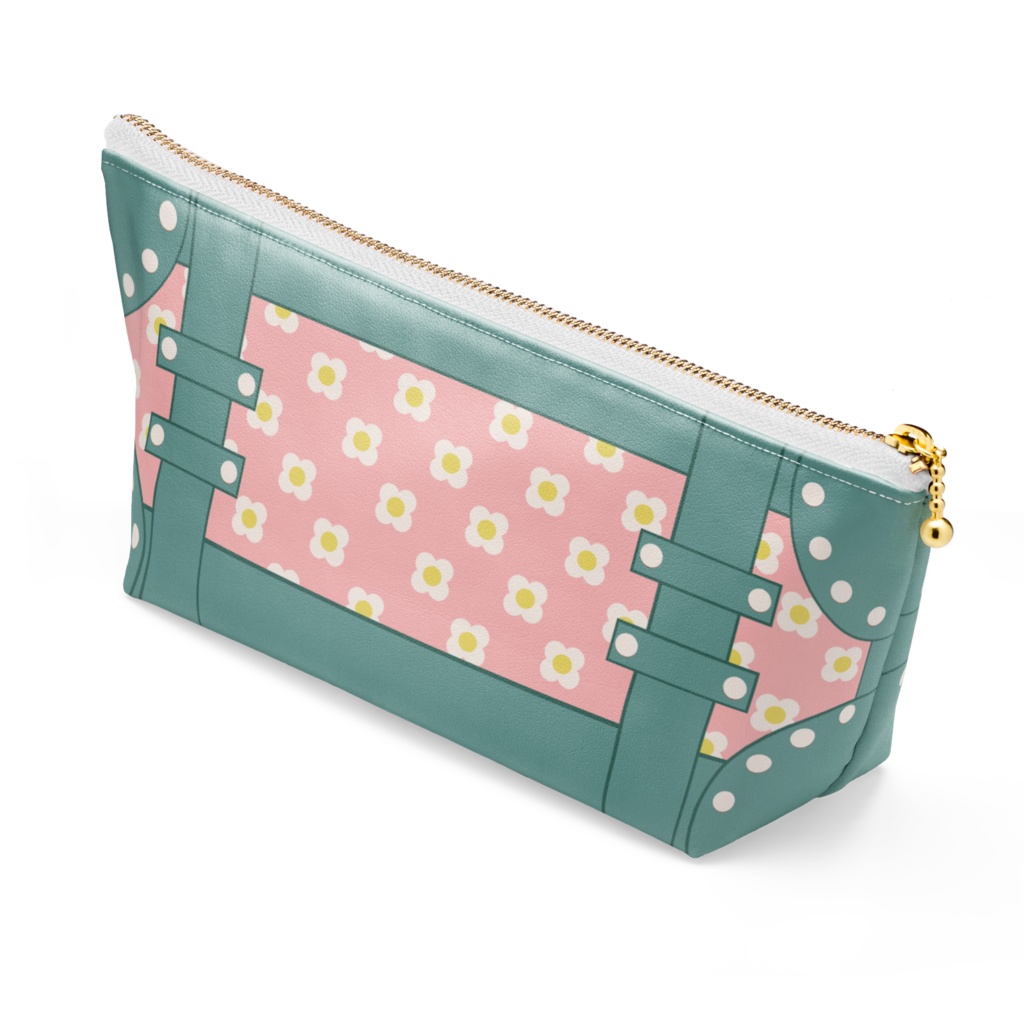 花柄カバン風ポーチ