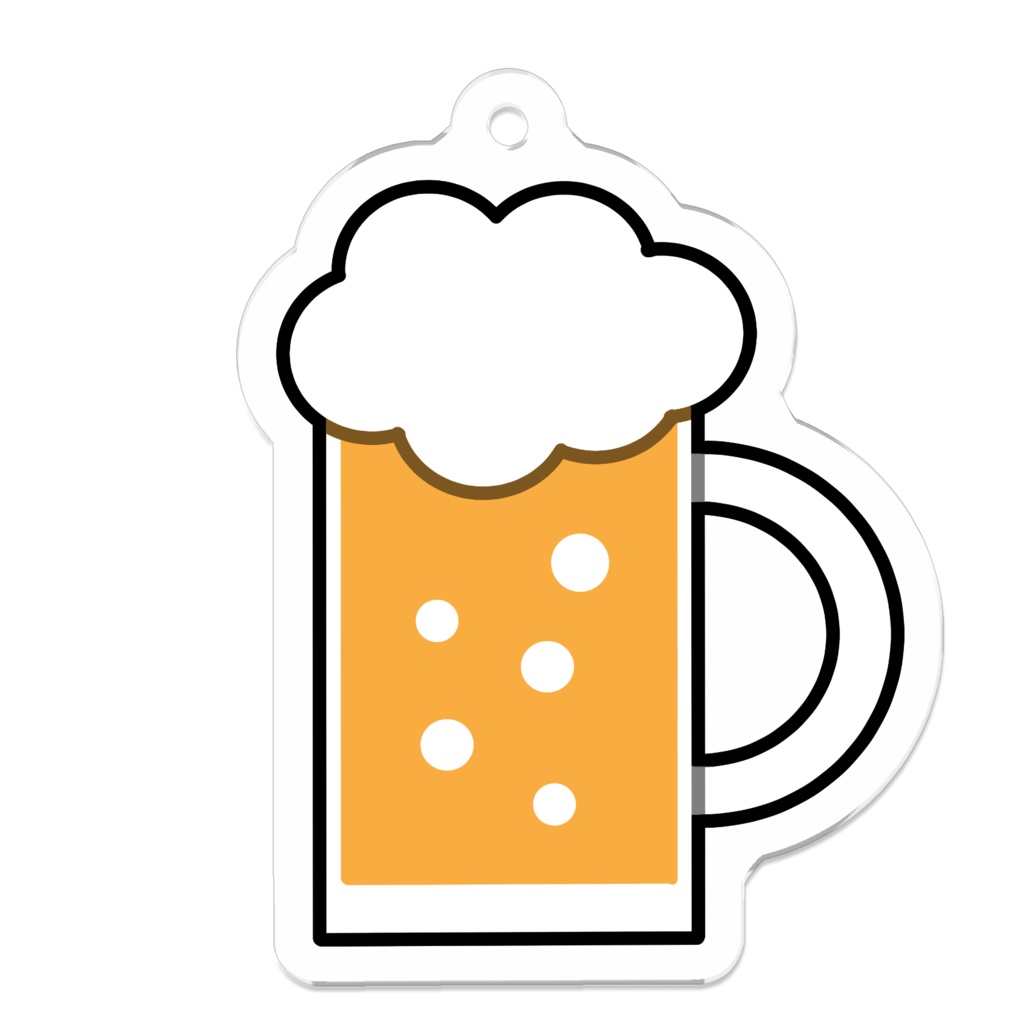 ビール好きのためのビールジョッキアクキー
