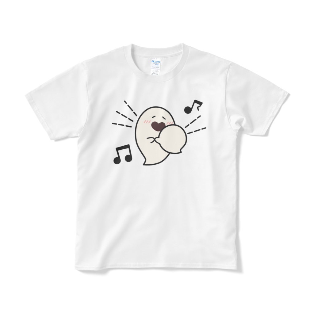 手を繋いで喜ぶおばけきょうだいTシャツ