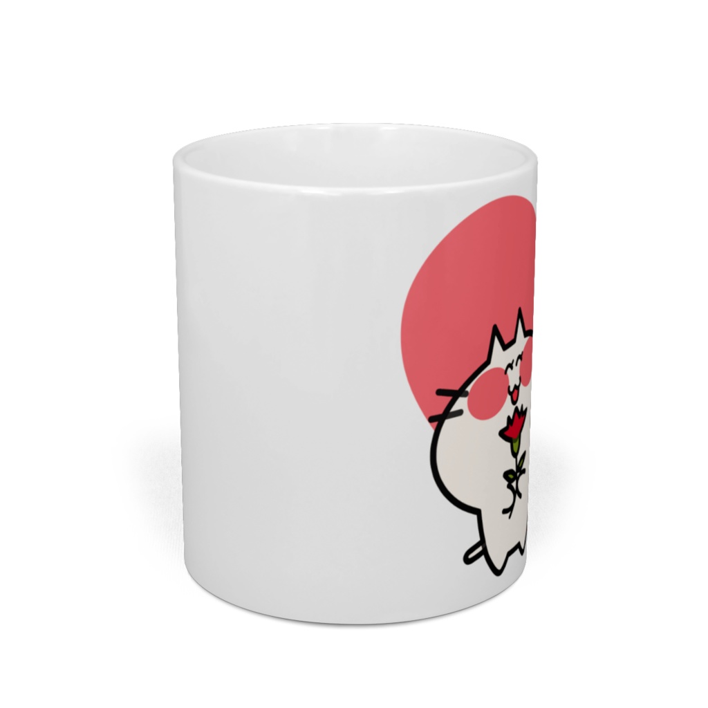 母の日にカーネーションを贈るにゃんこマグカップ