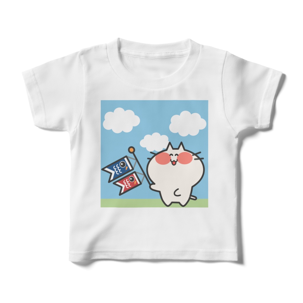 子どもの日にゃんこのキッズTシャツ