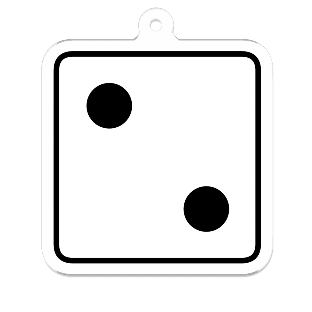 二の目のサイコロアクキー