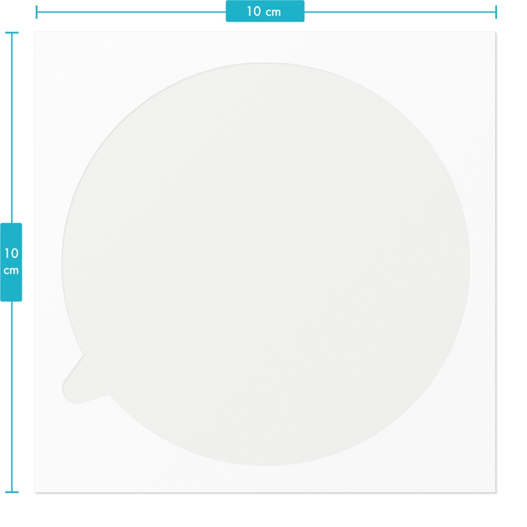 丸い吹き出しイラストステッカー