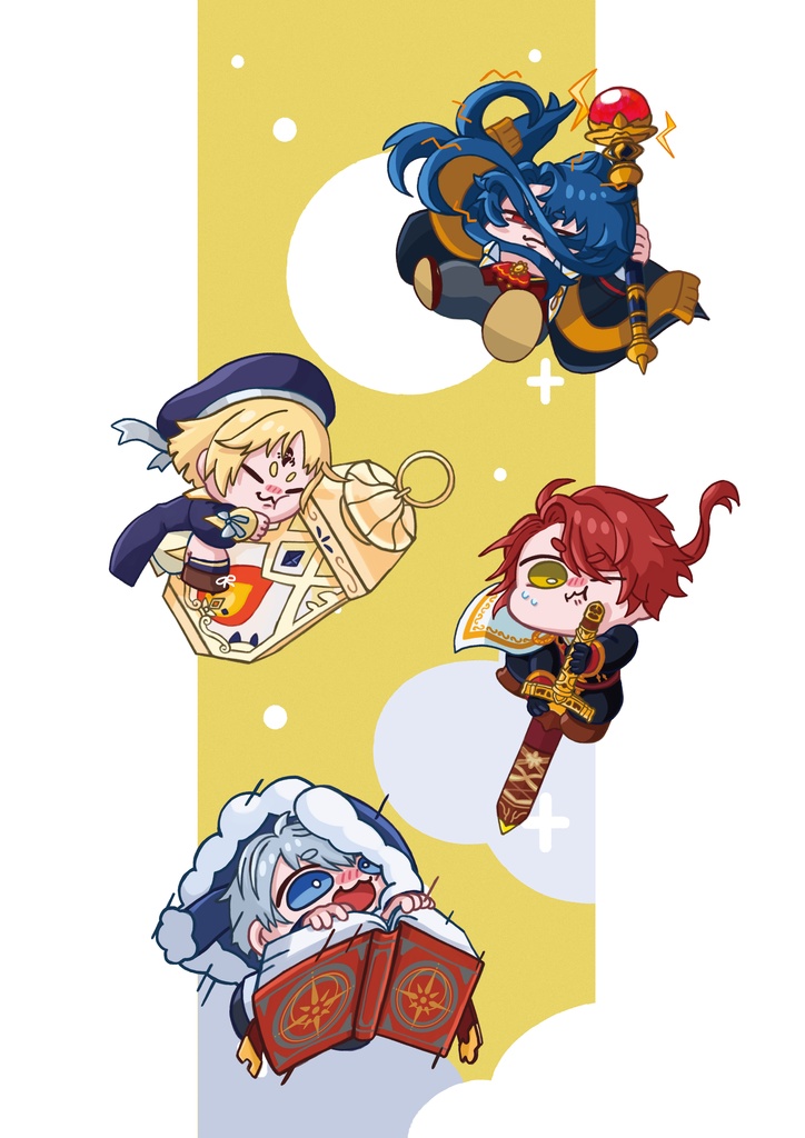 ちびまほすてっかー(中央)