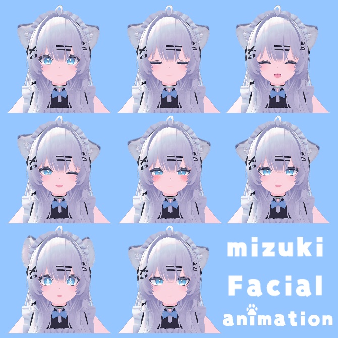 オリジナル3Dモデル「瑞希」メニューギミック搭載