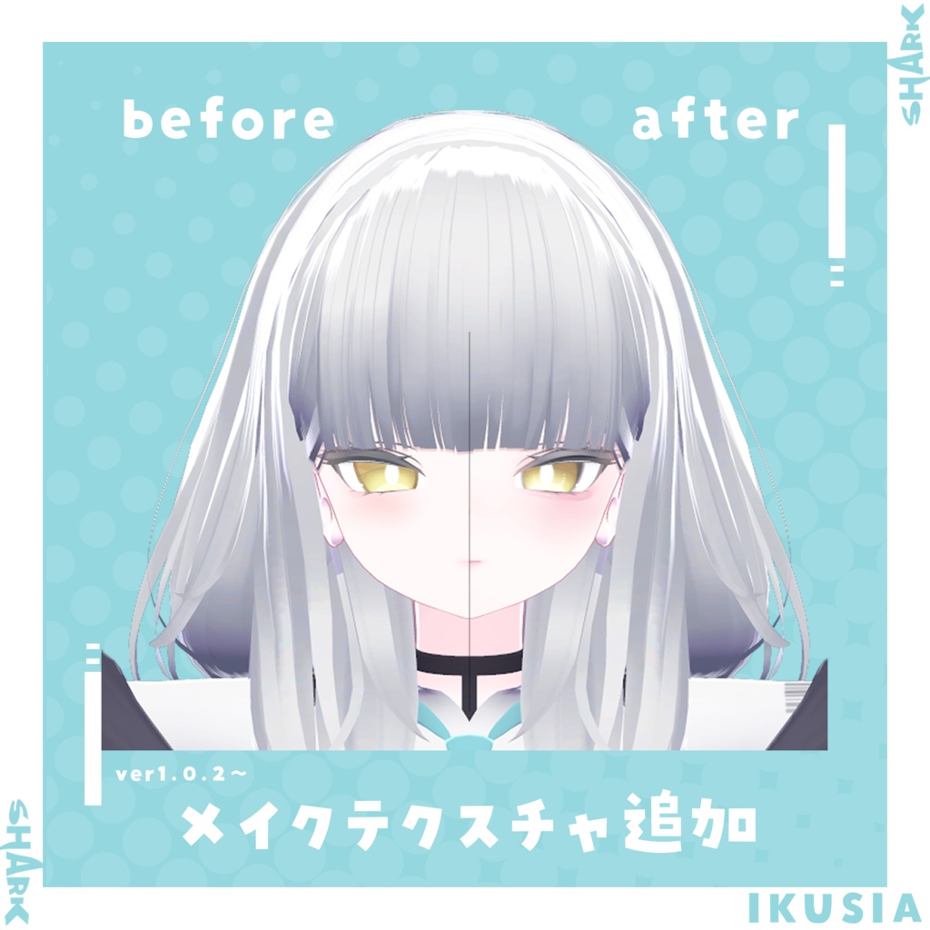 サメっ子オリジナル3Dモデル「rurune」-ルルネ-