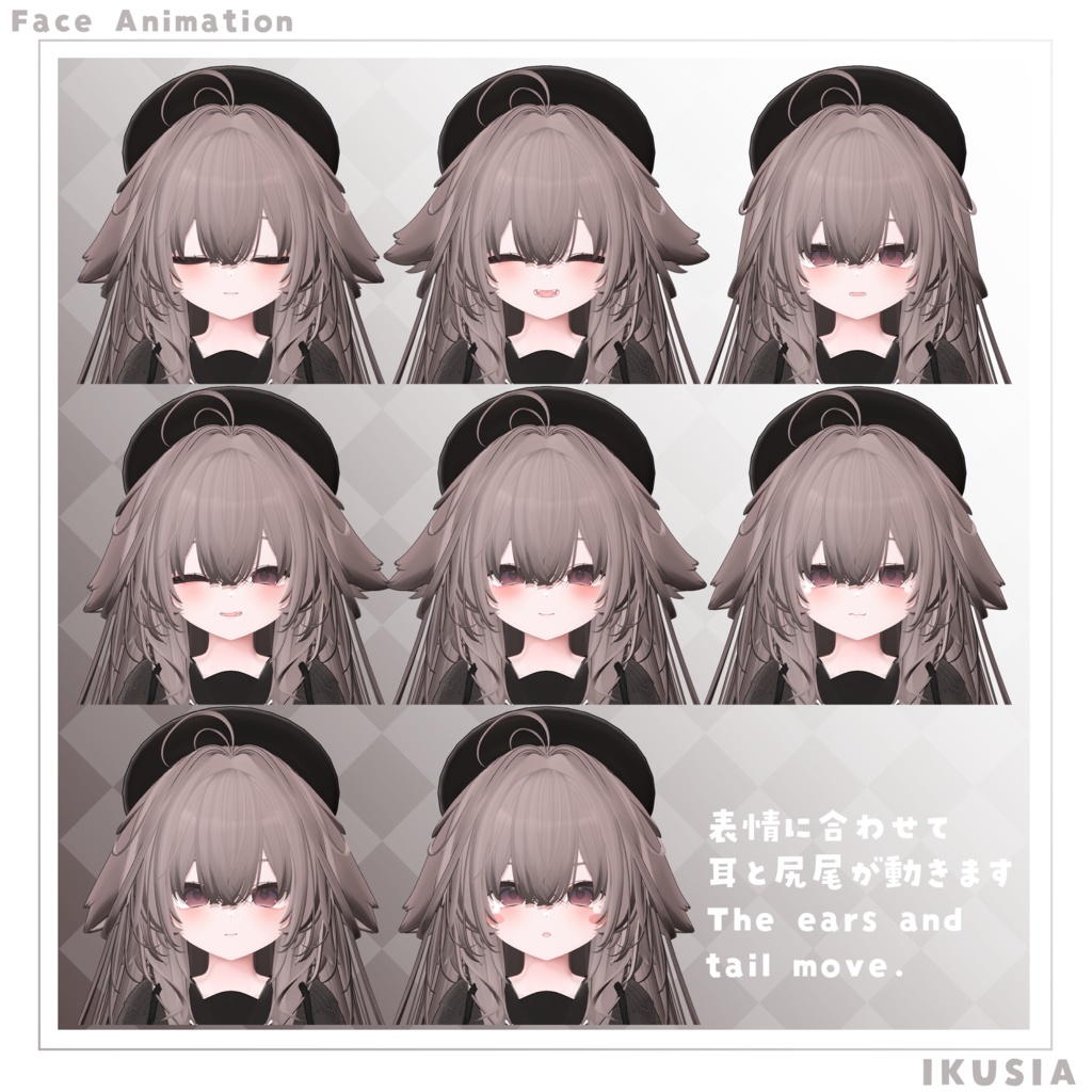 九尾オリジナル3Dモデル「輝夜」-kaguya-【販売記念セール7/15~27日6000円→5000円】