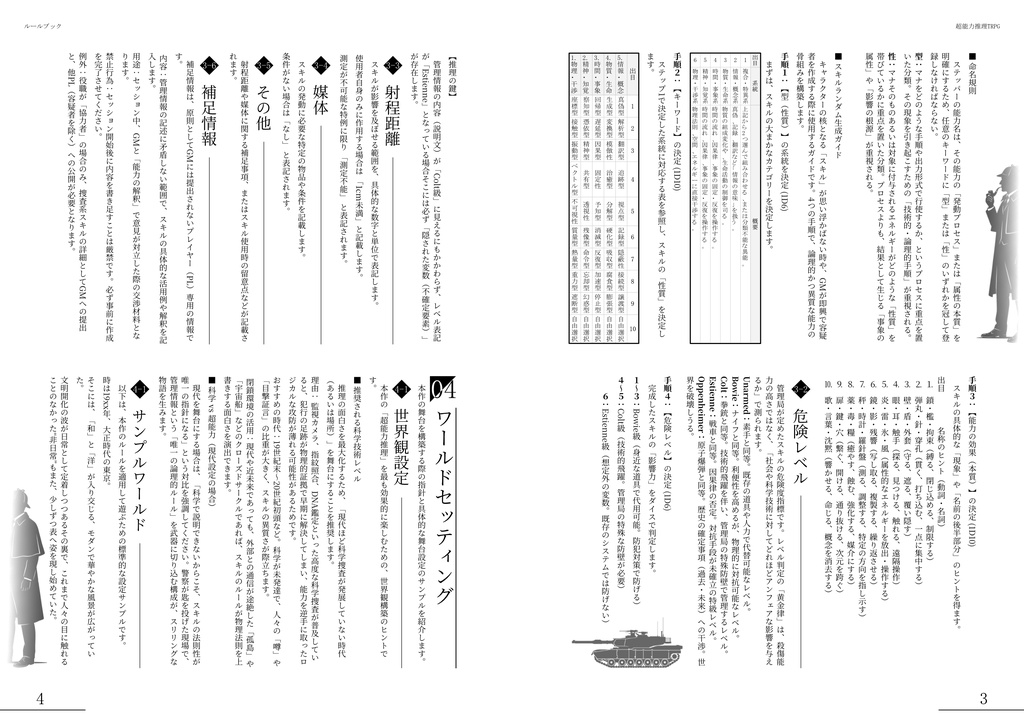 超能力推理TRPGルールブック+リプレイ