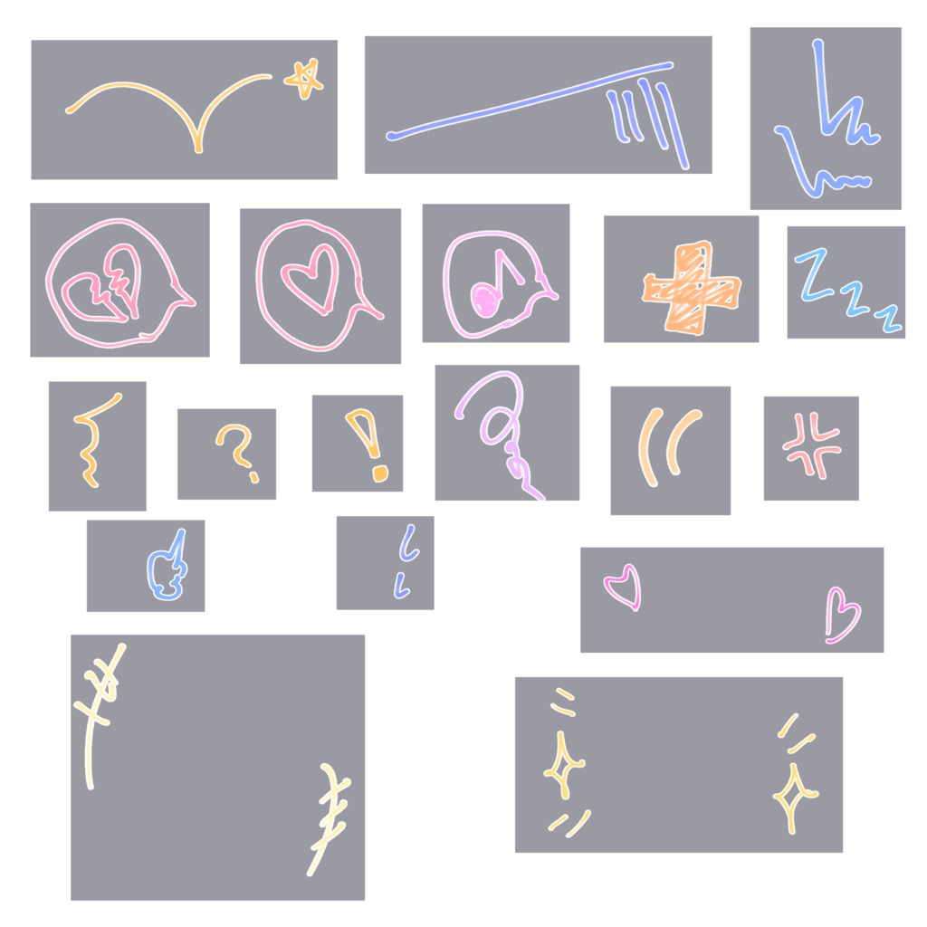 【立ち絵素材】スカイファンタジーガール【表情差分20種&感情マーク19個付き】