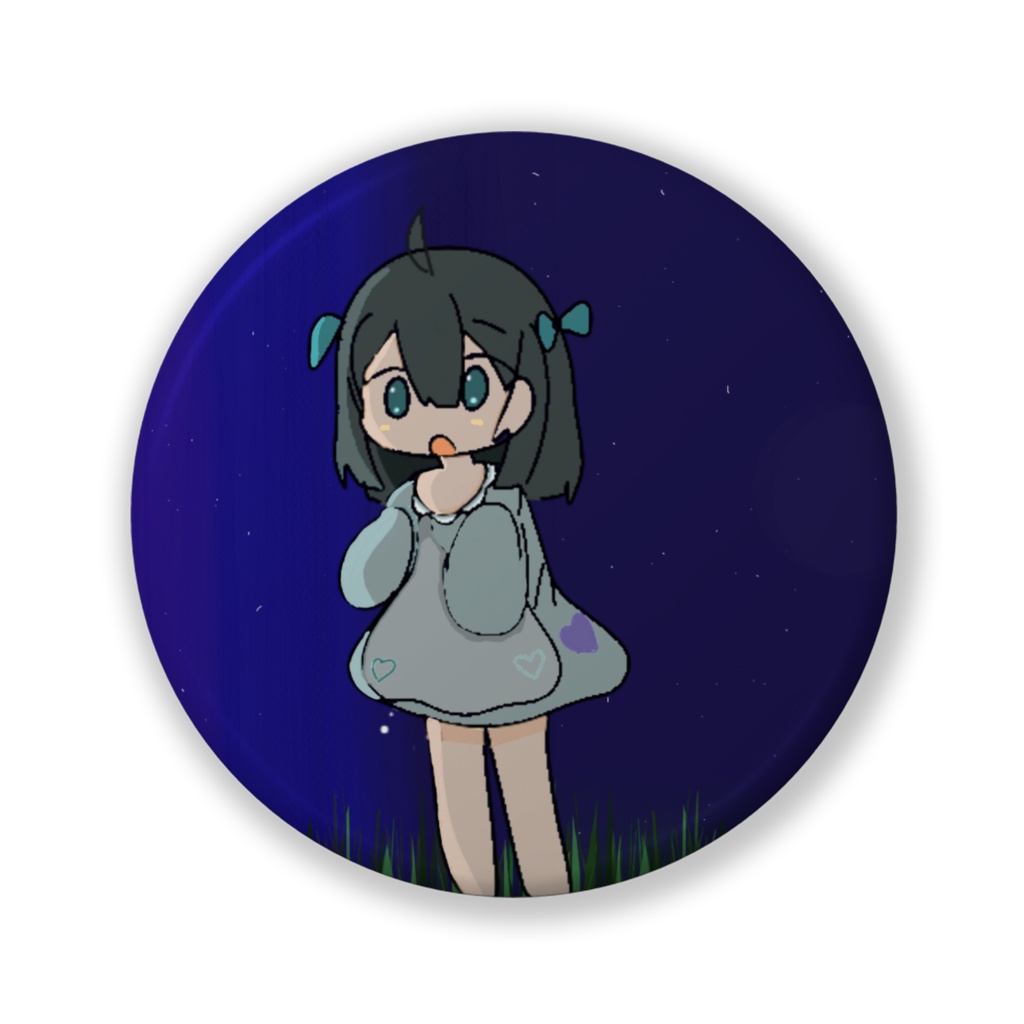 サラダ🥗(夜空の缶バッチ)