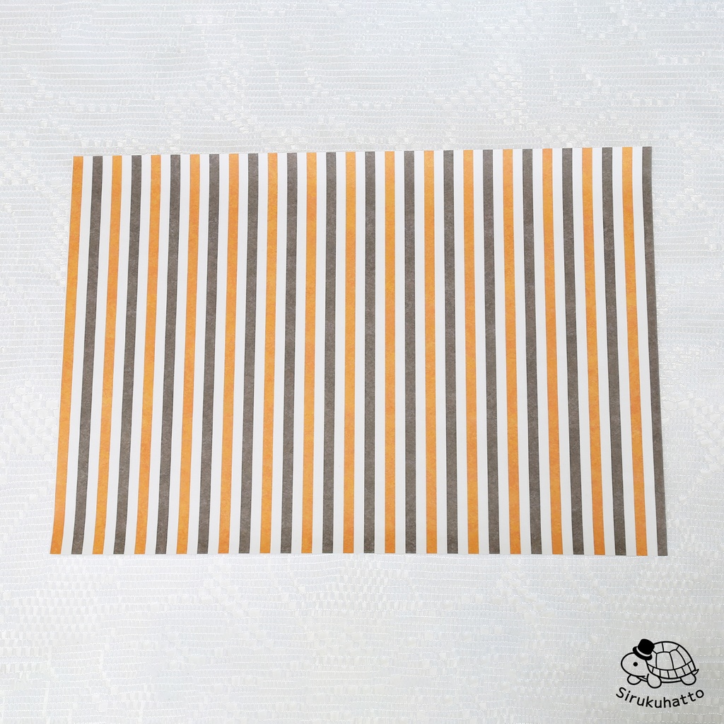 三毛猫カラーのデザインペーパー|ストライプ柄