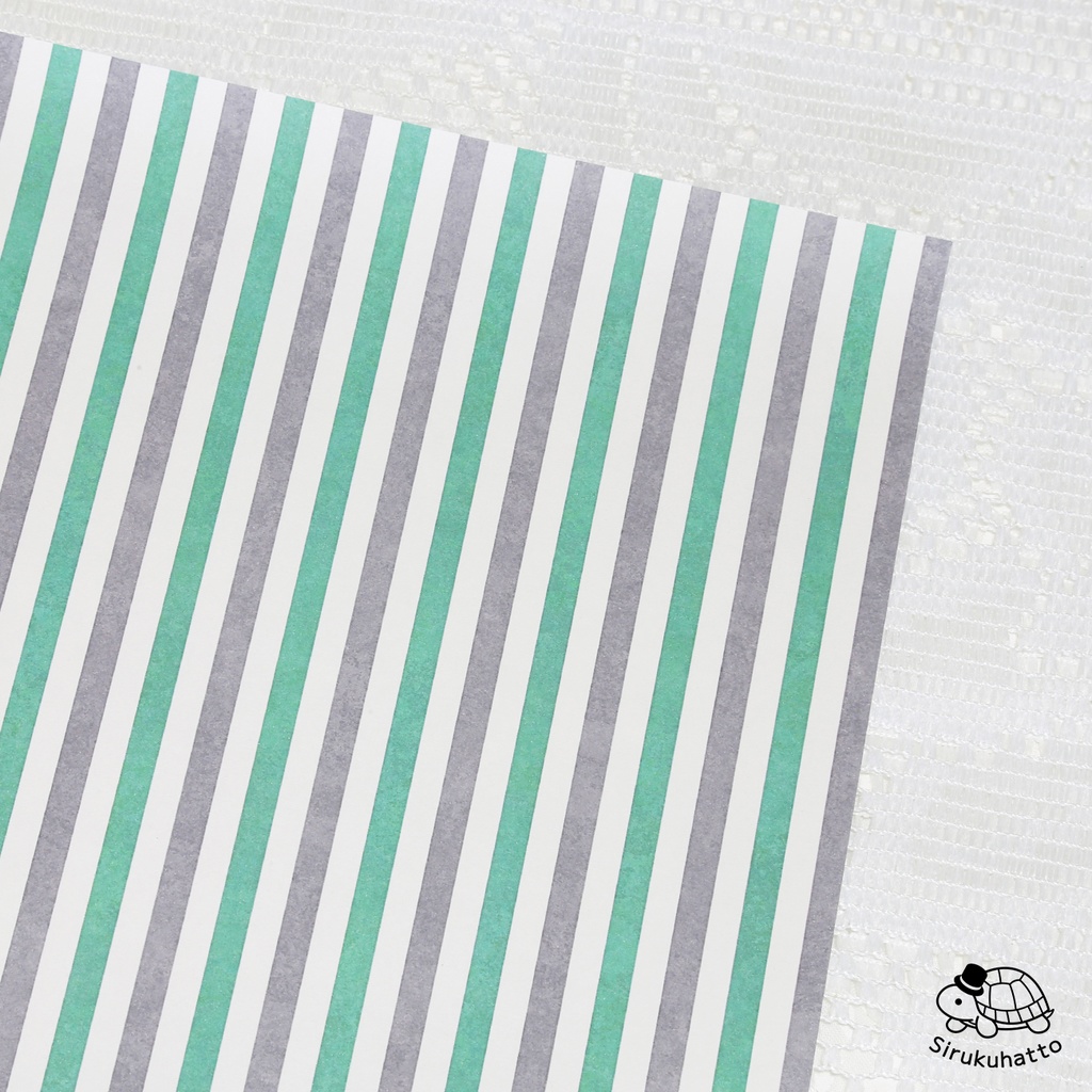 ロシアンブルーカラーのデザインペーパー|ストライプ柄