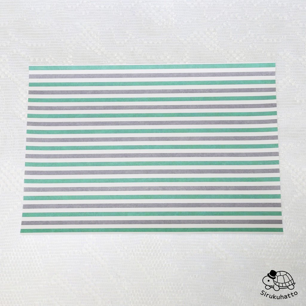 ロシアンブルーカラーのデザインペーパー|ボーダー柄