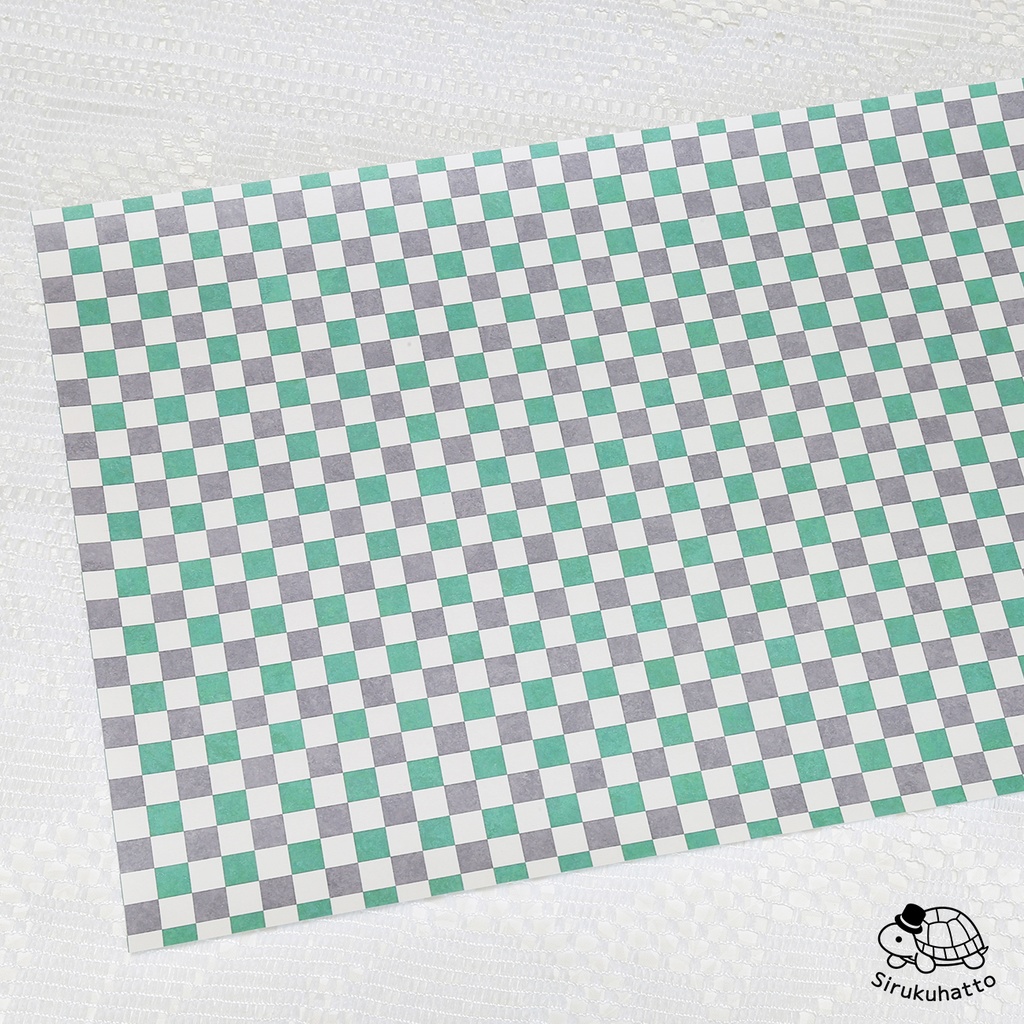 ロシアンブルーカラーのデザインペーパー｜タイル柄