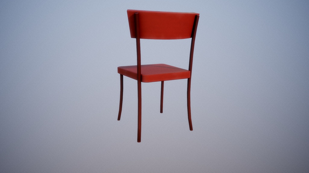 Vintage chair Low Poly