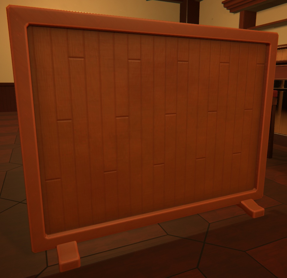 Wooden Screen Low Poly