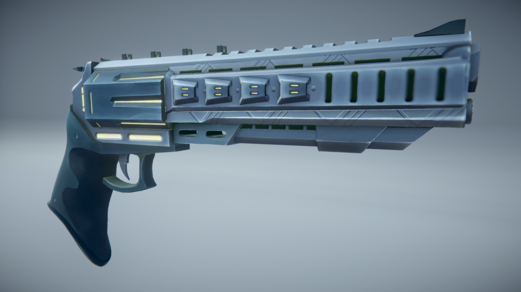 Cyberpunk Magnum (6 colors) Low Poly