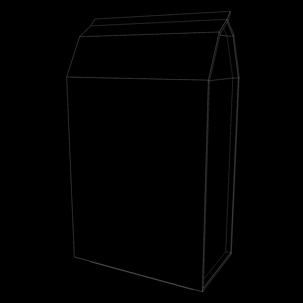 Coffee Bean Bag Low Poly