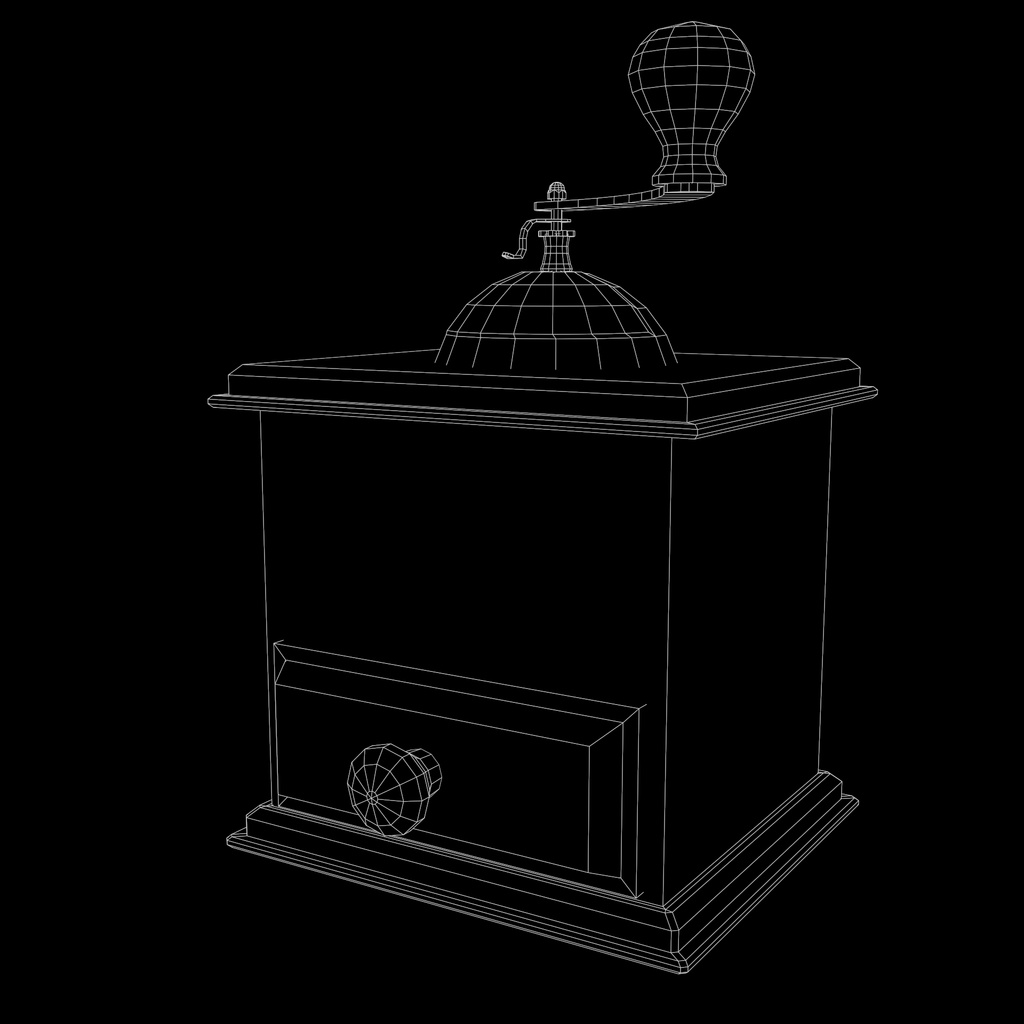 Coffee Grinder Low Poly