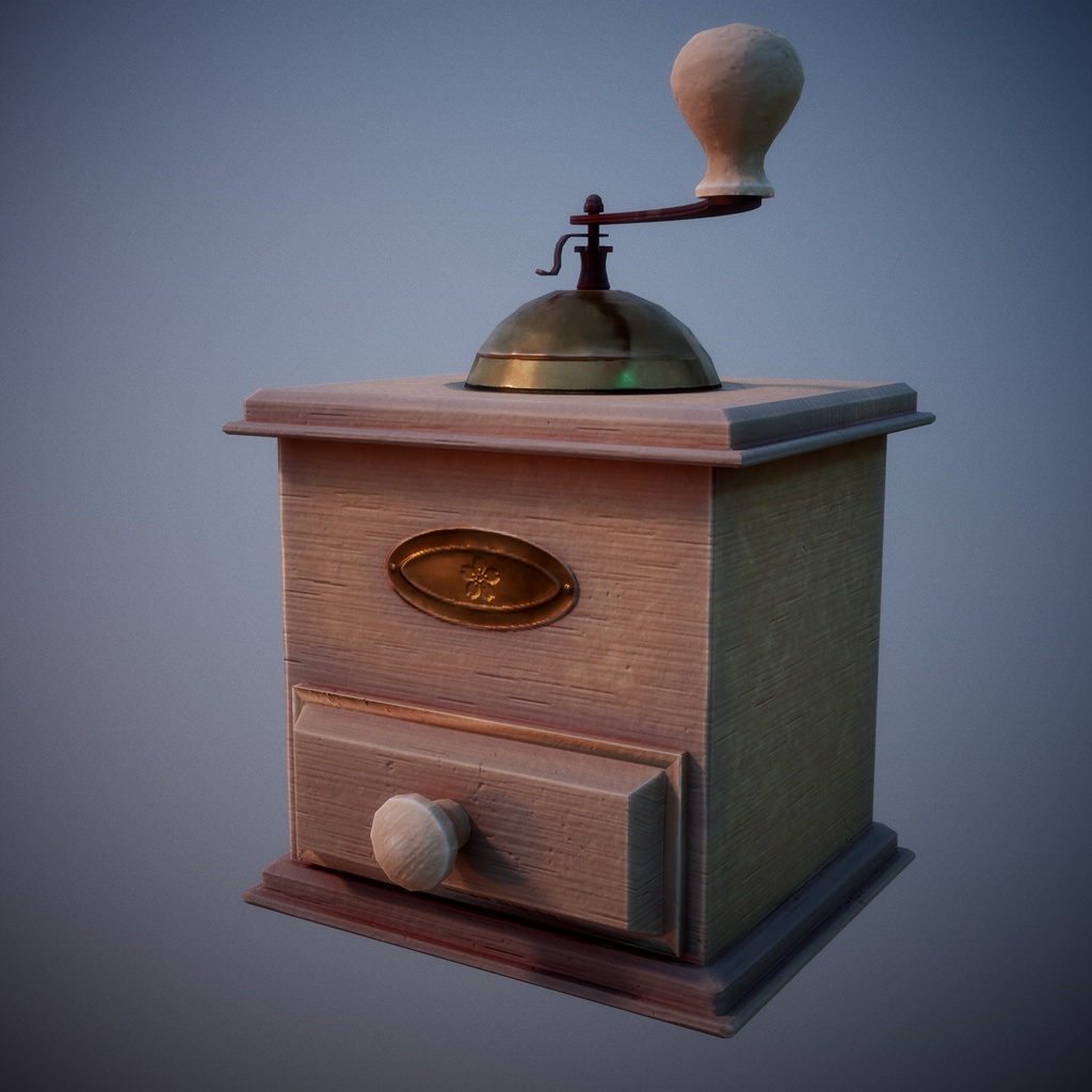 Coffee Grinder Low Poly