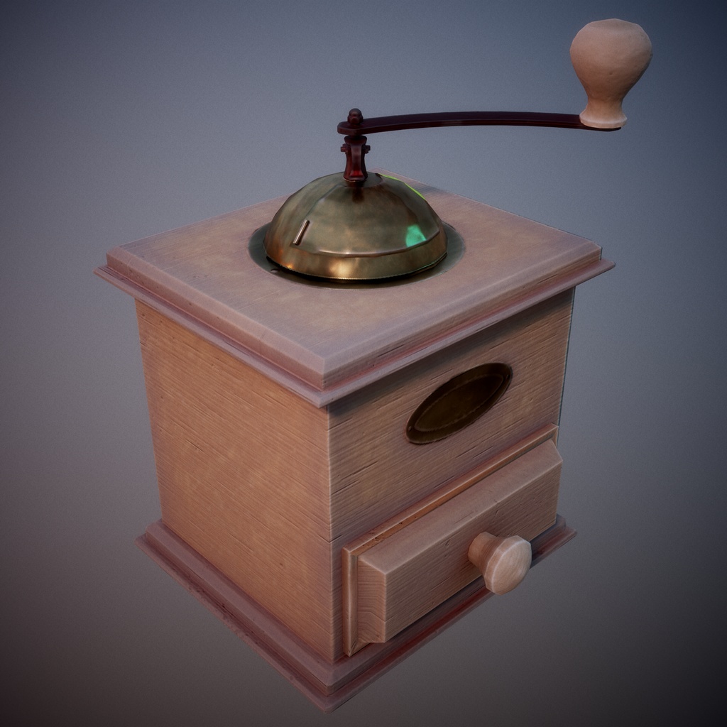 Coffee Grinder Low Poly