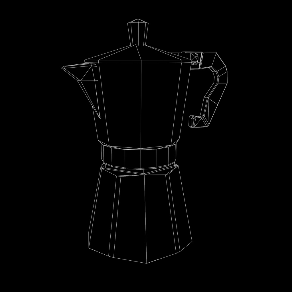 Vintage Coffee Boiler Low Poly