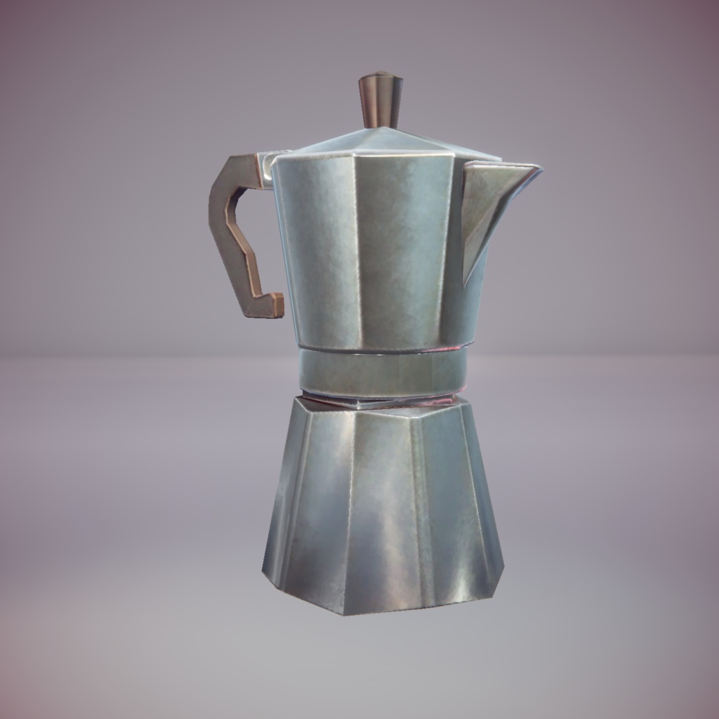 Vintage Coffee Boiler Low Poly