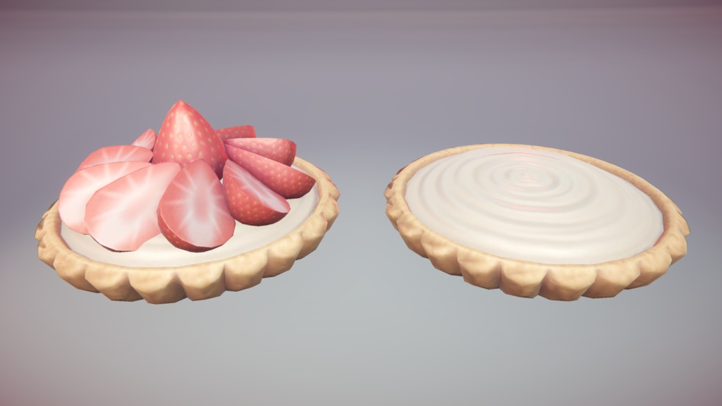 Strawberry Pie Low Poly