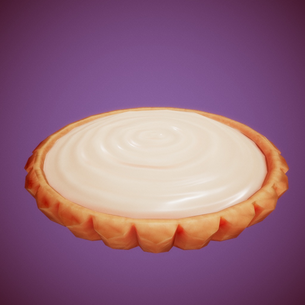 Strawberry Pie Low Poly