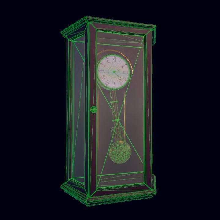Vintage Clock Low Poly