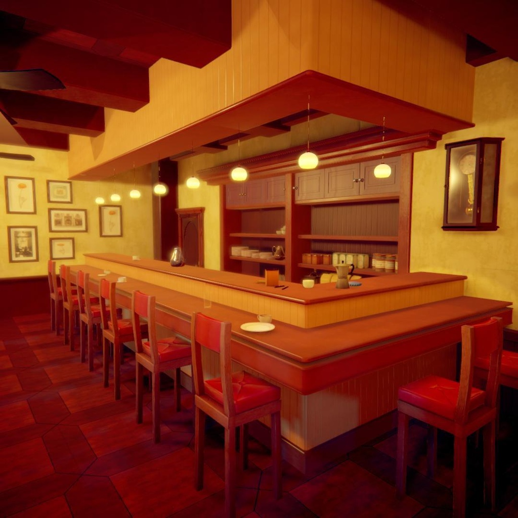 Stylized Bar Counter