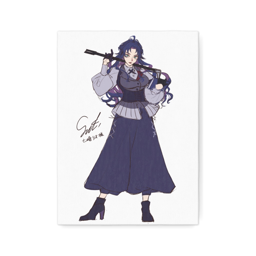 灰崎色綺先生サイン付き ラフキャンパス画