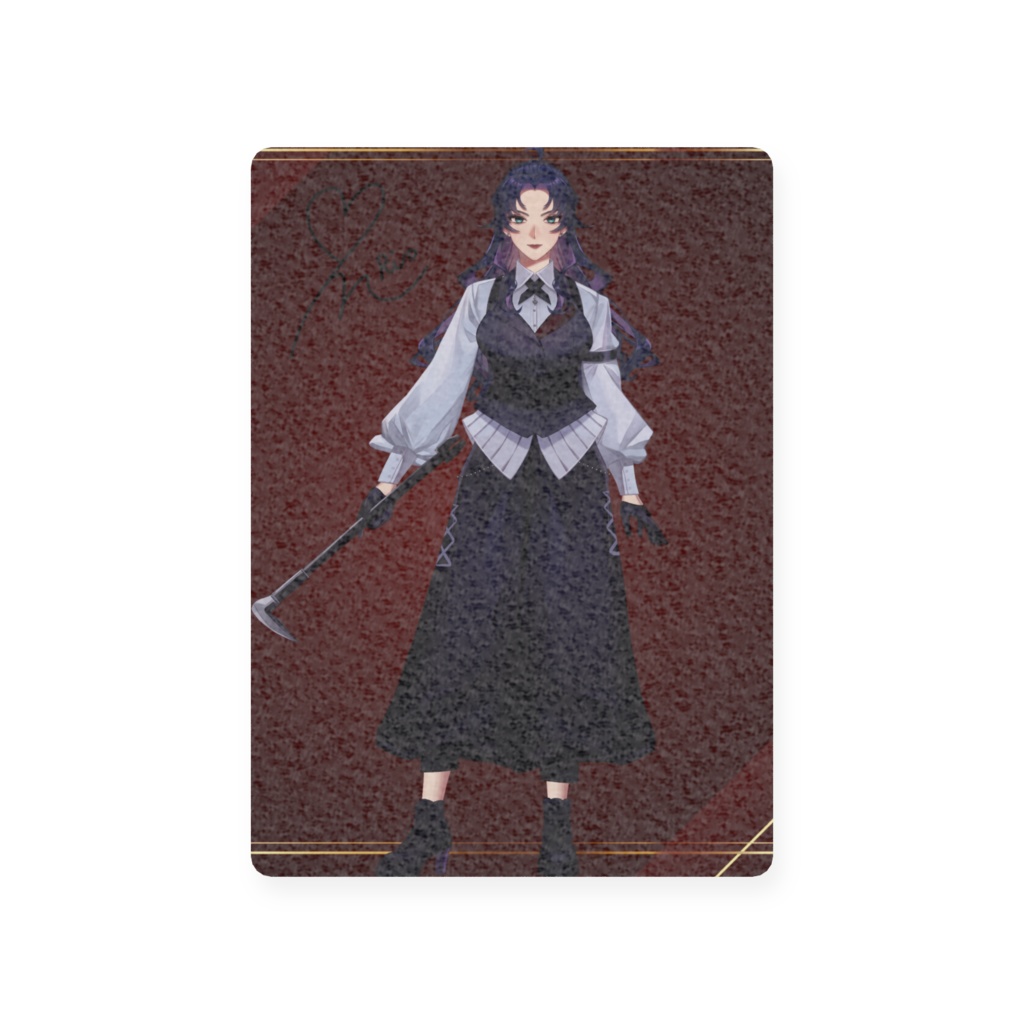 -狂執事-七崎リオ ホログラムトレカ 灰崎色綺先生ラフVer