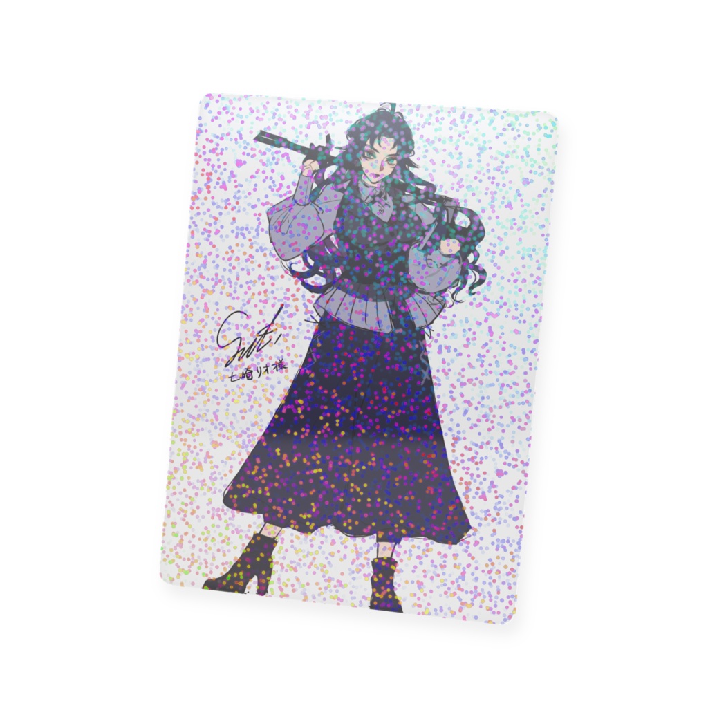 -狂執事-七崎リオ ホログラムトレカ 灰崎色綺先生ラフVer