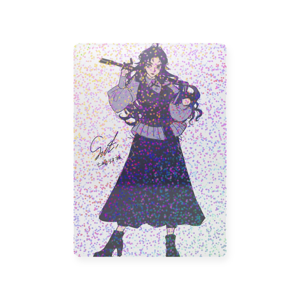 -狂執事-七崎リオ ホログラムトレカ 灰崎色綺先生ラフVer