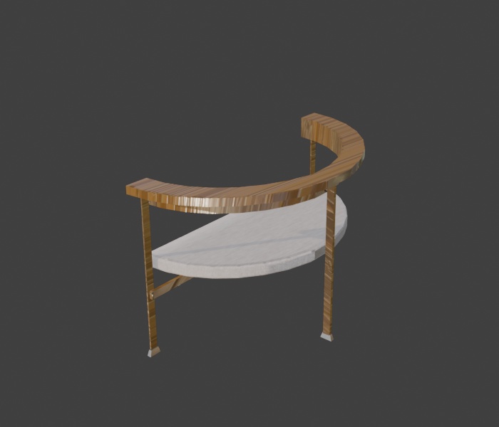 3D「椅子(5点セット)」