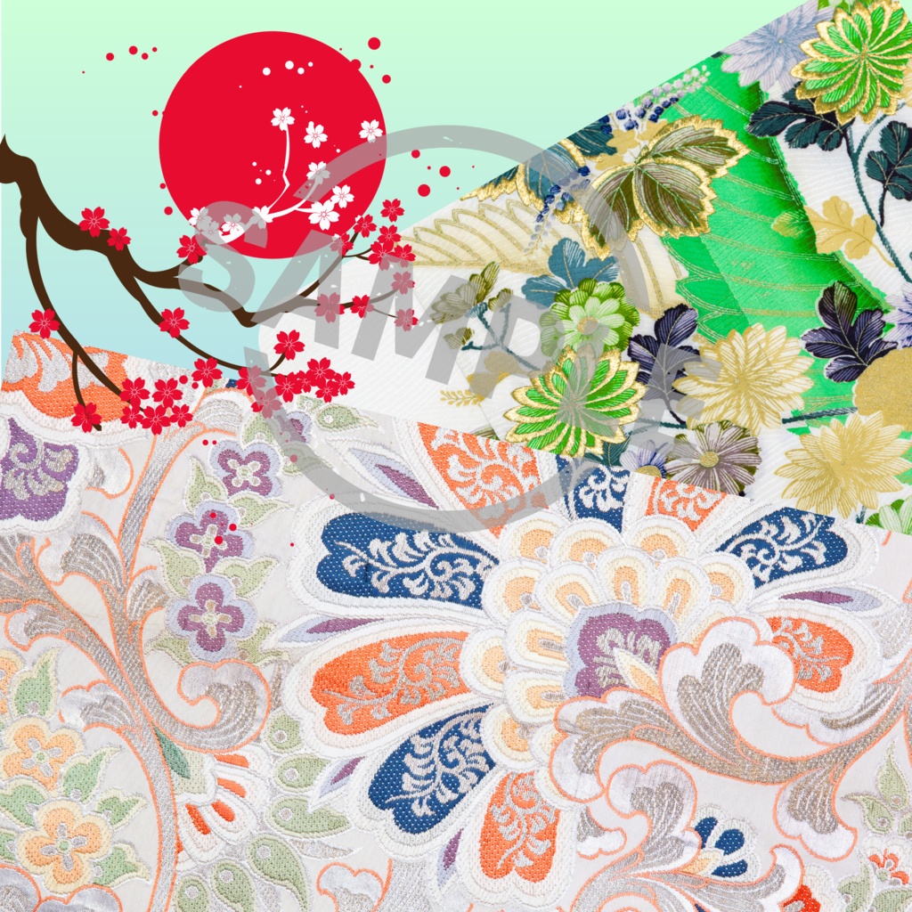 日本の伝統美を彩る 和柄デジタルペーパー~Japanese Traditional Pattern Digital Paper Pack - 10 Patterns~