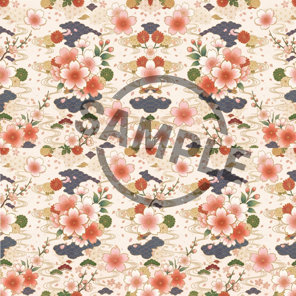 日本の伝統美を彩る 和柄デジタルペーパー~Japanese Traditional Pattern Digital Paper Pack - 10 Patterns~