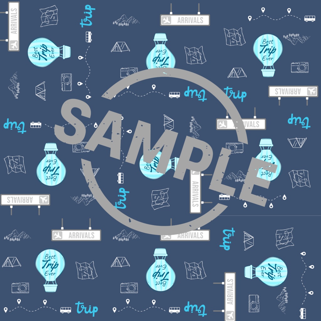 【8枚セット】ヴィンテージトラベル | 手帳コラージュ・ラッピング用 Vintage Travel Digital Paper Pack - Set of 8 Printable Sheets