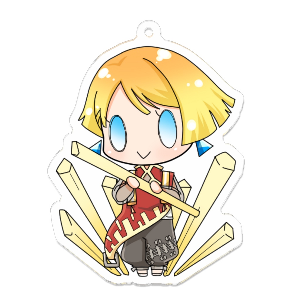 ぽてこ_アクリルキーホルダー
