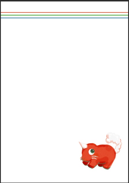 A5うしクリアファイル