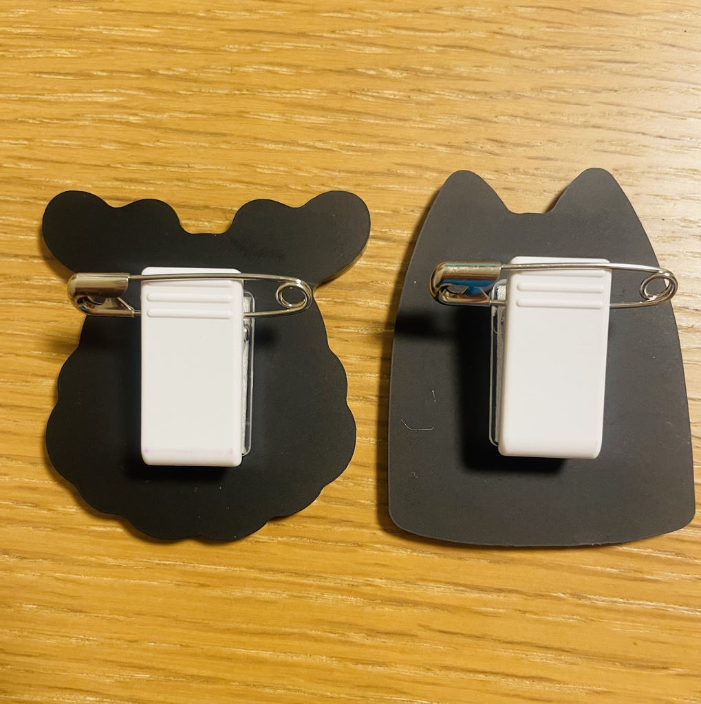 バッジクリップ2種セット