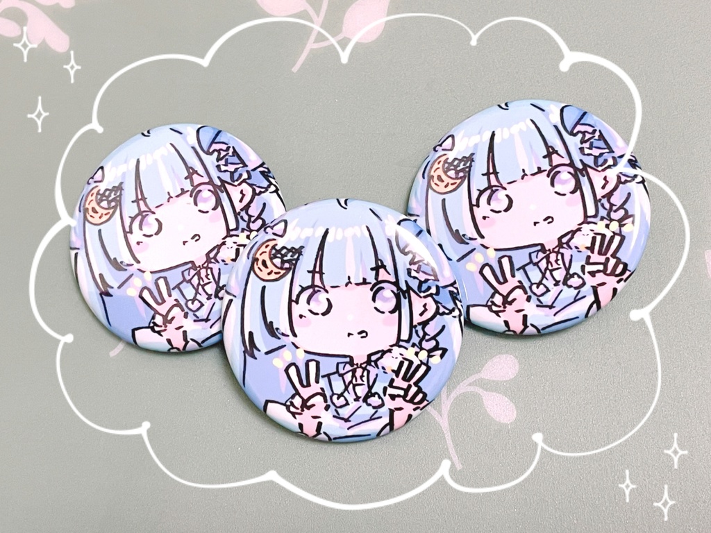 Wピースういバッジ