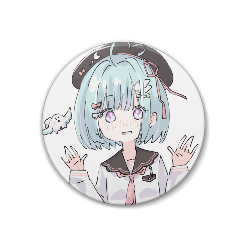 【非公式】ななしいんく天羽衣様制服かわいいよ缶バッジ