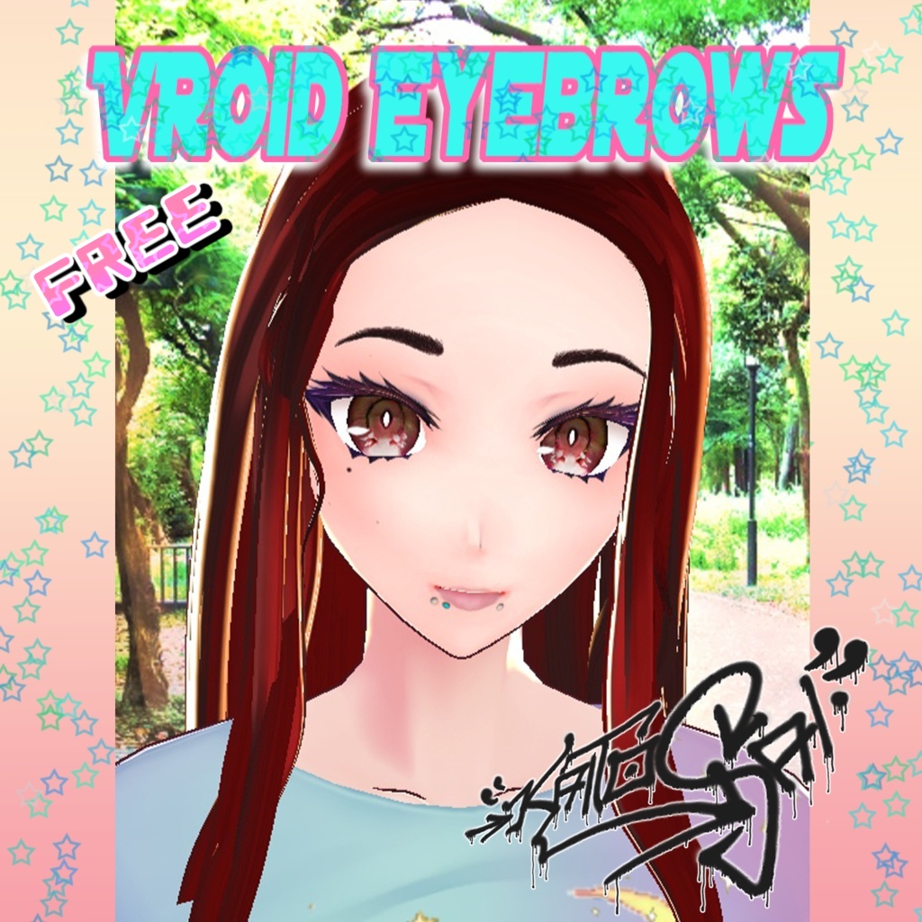 VRoid Eyebrows texture free