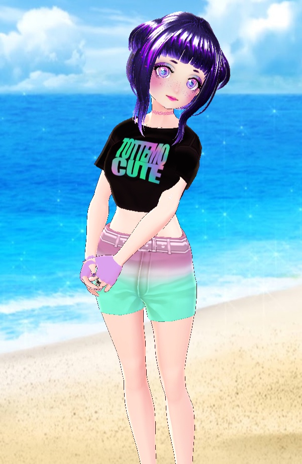 VRoid Shorts Pastel Dip Dye Hotpants Texture (Free)