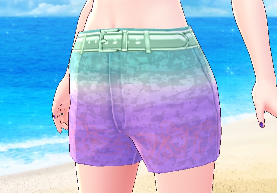 VRoid Shorts Pastel Dip Dye Hotpants Texture (Free)