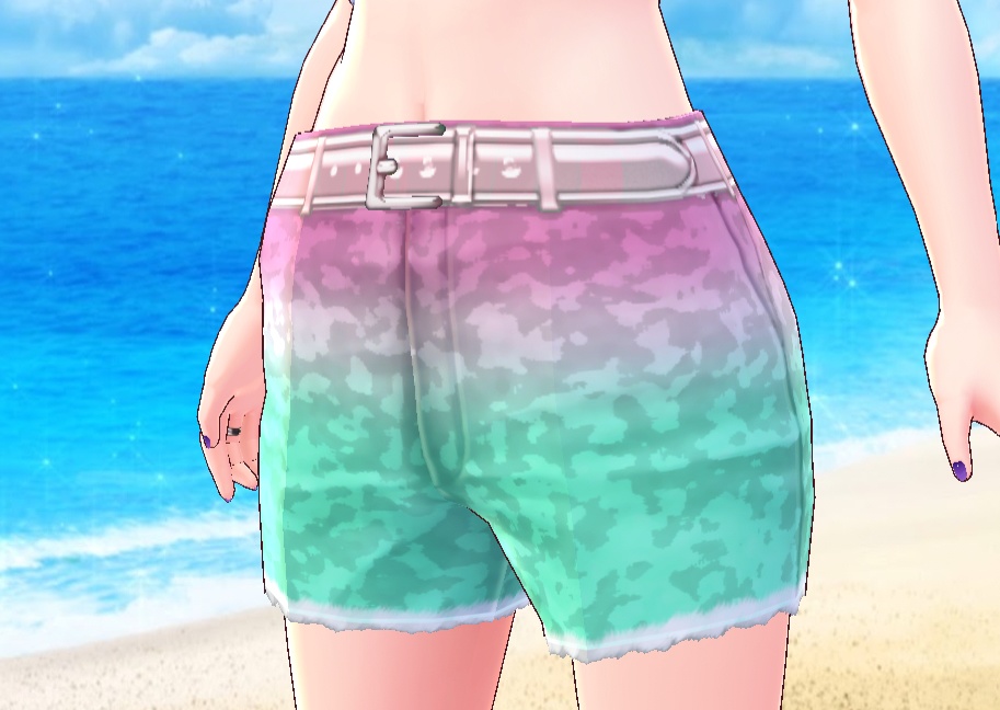 VRoid Shorts Pastel Dip Dye Hotpants Texture (Free)