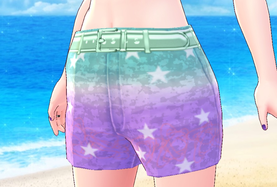 VRoid Shorts Pastel Dip Dye Hotpants Texture (Free)