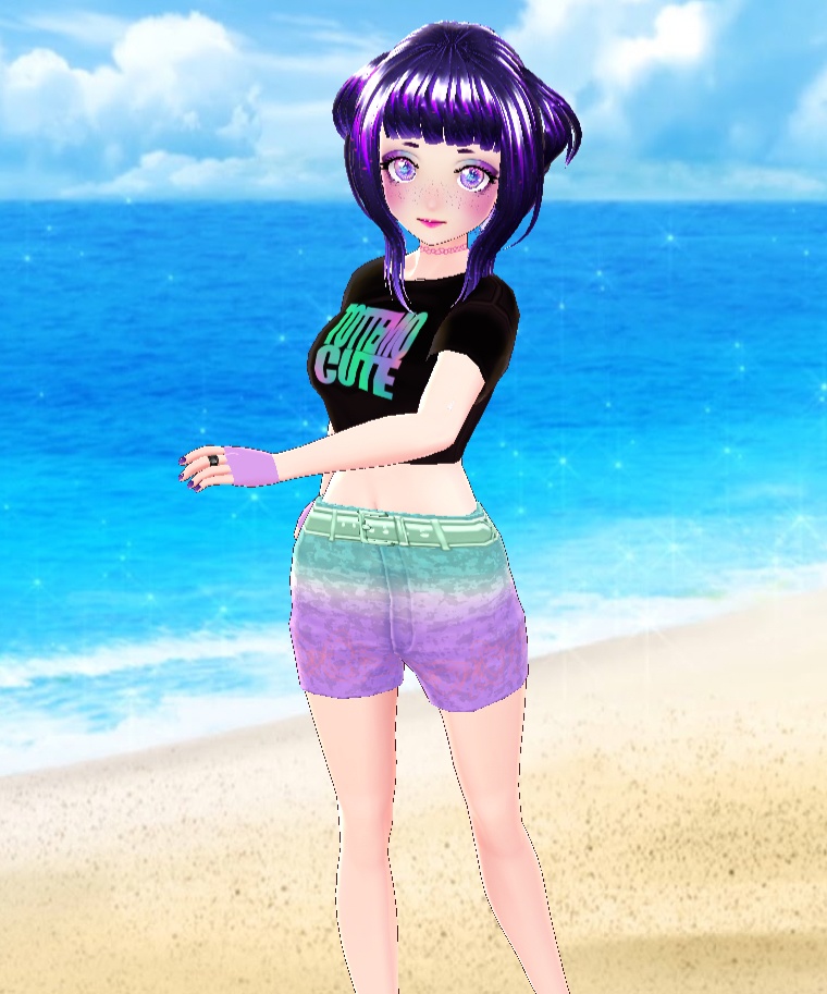 VRoid Shorts Pastel Dip Dye Hotpants Texture (Free)